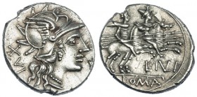JULIA. Denario. Roma (141 a.C.). FFC-760. SB-1. Rayita en el anv. EBC.
