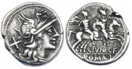 JUNIA. Denario Roma (149 a.C.). FFC-776. SB-1. MBC.