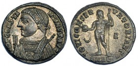 CONSTANTINO I. Follis. Alejandría (317-320). RIC-22. EBC. Escasa. Ex colección Dattari.