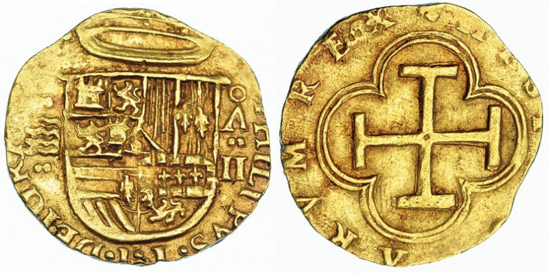 2 escudos. S/F. Valladolid. CA-98. MBC+. Escasa.