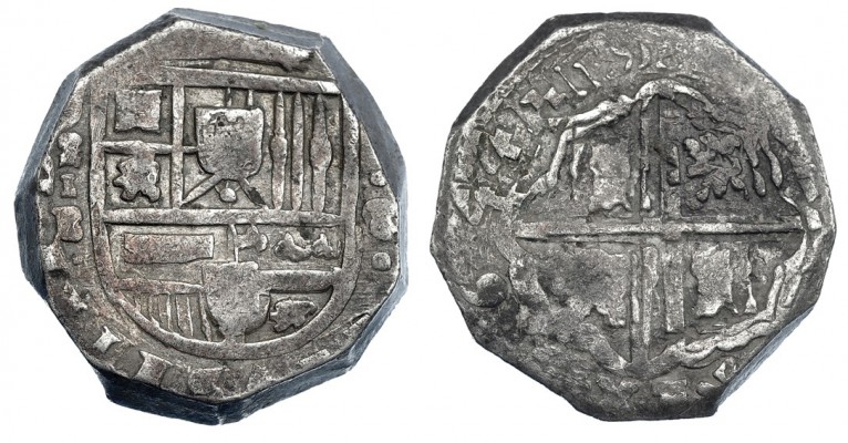 8 reales. 1644. Madrid. IB. Leones y castillos en el cuartelado. CA-289 vte. Cal...