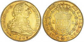 8 escudos. 1788. Madrid. M. VI-1630. R.B.O. MBC+/EBC-. Muy escasa.
