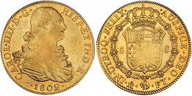 8 escudos. 1802. México. FT. VI-1339. MBC+/EBC-.
