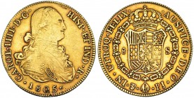 8 escudos. 1805. Potosí. PJ. VI-1408. MBC.