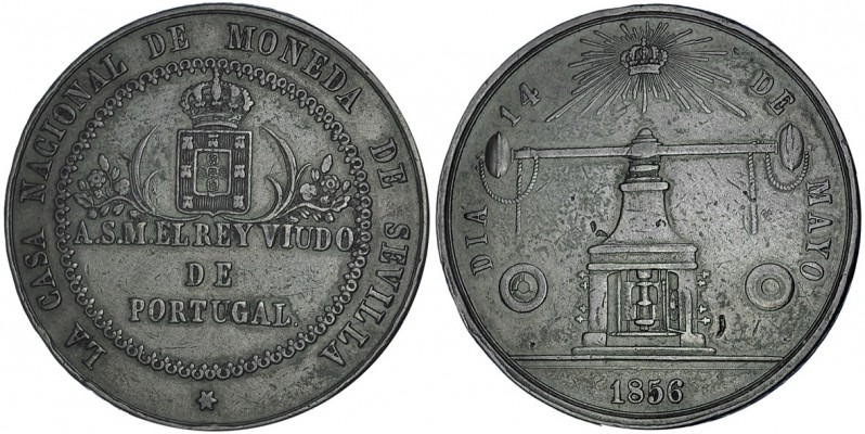 Medalla conmemorativa de la visita oficial del Rey viudo de Portugal a la Casa d...