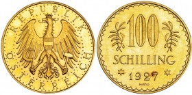 AUSTRIA. 100 schilling. 1927. KM-2842. B.O. EBC+.