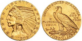 ESTADOS UNIDOS DE AMÉRICA. 5 dólares. 1909. KM-129. EBC.