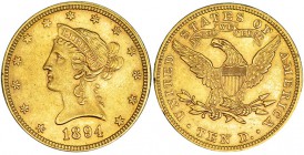 ESTADOS UNIDOS DE AMÉRICA. 10 dólares. 1894. KM-102. EBC.
