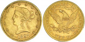 ESTADOS UNIDOS DE AMÉRICA. 10 dólares. 1897. KM-102. EBC.