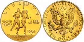 ESTADOS UNIDOS DE AMÉRICA. 10 dólares. 1894. W. Juegos Olímpicos. KM-211. MS-65.