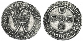 PORTUGAL. Alfonso V. Chinfrao. Oporto. A. Sin trazo horizontal. GO-24.07. MBC+/EBC-. Escasa en esta conservación.