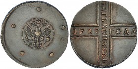 RUSIA. 5 copeck. 1727. KA. Novodel. KM-NK5. BIT-H323. MBC+.