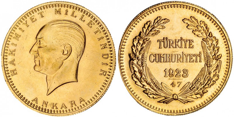 TURQUÍA. 500 kurush. 1923/47. KM-859. SC.