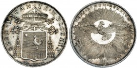 ESTADOS PAPALES Y VATICANO. Sede vacante. Escudo. 1830. B. KM-1311. EBC.