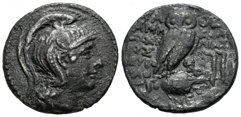 Attica. Athens. New Style Tetradrachm. 152-151 BC. Ammonios, Kallias, and Epipha...
