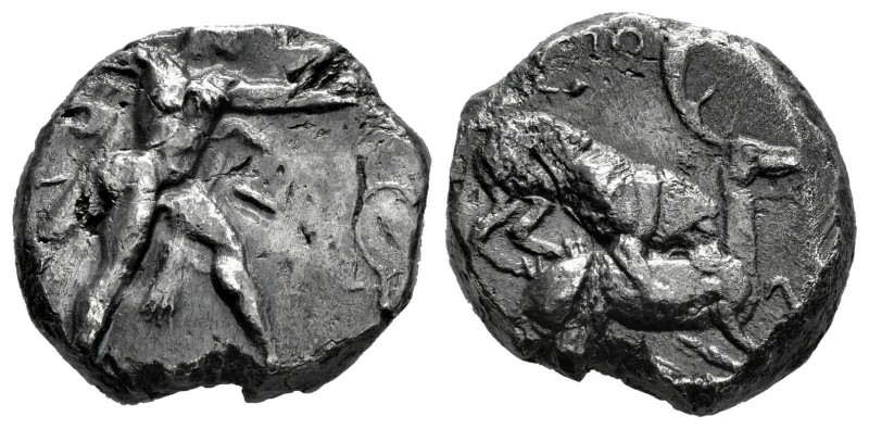Cyprus. Kition. Stater. 425-400 BC. Baalmelek II. (Babelon-Perses 678). (Bmc-35)...