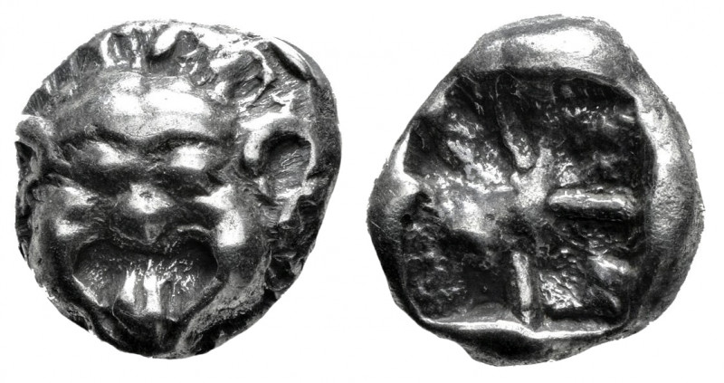 Mysia. Parion. Drachm. Century V BC. (Sng Cop-256). (Sng Bnf-1351/2). Anv.: Faci...