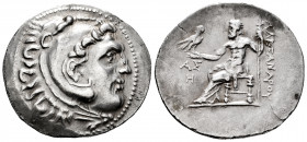 Pamphylia. Aspendos. Tetradrachm. 205-204 BC. In the name and types of Alexander III of Macedon. (Price-2888b). (SNG von Aulock-6654). Anv.: Head of H...