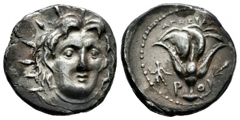 Rhodos. Rhodes. Didrachm. 275-250 BC. Agesidamos magistrate. (Ashton-184). (Hgc-...