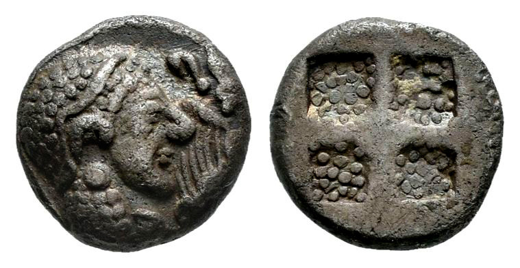 Thraco-Macedonian Region. Trihemiobol. 5th century BC. Uncertain mint. (Tzamalis...