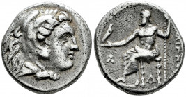Kingdom of Macedon. Alexander III, "The Great". Drachm. (Price-1759 similar). Ag. 4,12 g. VF. Est...90,00. 

Spanish Description: Reino de Macedonia...
