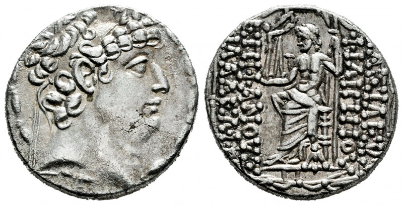 Seleukid Kingdom. Philip I Philadelphos. Tetradrachm. 88 BC. Antioch. (SC-2463)....