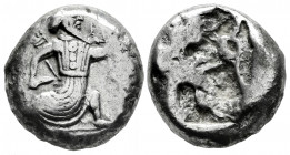 Achaemenid Empire. Time of Xerxes II to Artaxerxes II. Siglos. 420-350 BC. Sardes. (Carradice-type IVA). (Bmc arabia-175/177). (Klein-763). Anv.: Pers...