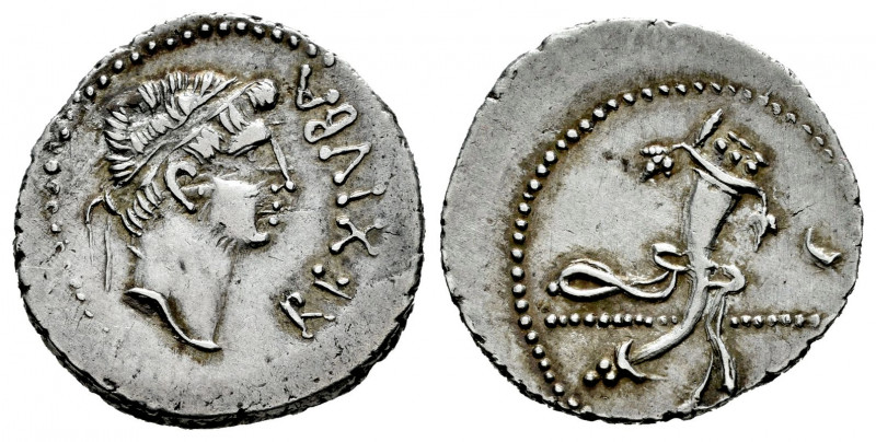 Kings of Mauretania. Iuba II. Denarius. 25 BC - 24 AD. Caesarea. (Mazard-241). (...