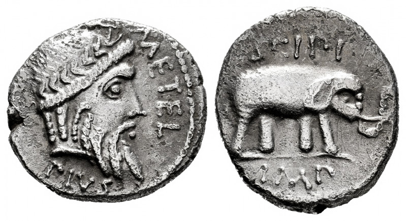 Caecilius. Denarius. 47-46 BC. Africa. (Ffc-220). (Craw-459/1). (Cal-295). Anv.:...