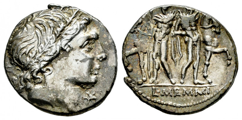 Memmius. L. Memmius. Denarius. 109-108 BC. Southeast Italy. (Ffc-906). (Craw-304...