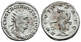 Trajan Decius. Antoninianus. 252-253 AD. Antioch. (Ric-44a). (C-9). Anv.: IMP C M Q TRAIANVS DECIVS AVG Radiate, draped and cuirassed bust to right. R...