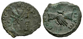 Marius. Antoninianus. 269 AD. Trier. (Ric-V 2.7 Ticinum). Anv.: IMP C MARIVS P F AVG, radiate, draped and cuirassed bust to right. Rev.: CONCO(RDIA MI...
