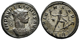 Aurelian. Antoninianus. 275 AD. Rome. (Ric-64). Anv.: IMP AVRELIANVS AVG, radiate and cuirassed bust to right. Rev.: ORIENS AVG, radiate Sol advancing...