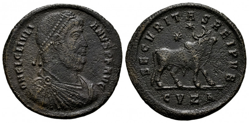 Julian II. Double maiorina. 362-363 AD. Cyzicus. (Ric-127). Rev.: SECVRITAS REI ...