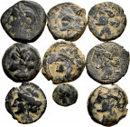 Lot of 9 Carthago coins. Different types, some minted under the occupation of Spain. Ae. TO EXAMINE. Almost F/Almost VF. Est...150,00. 

Spanish Des...