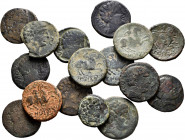 Lot of 16 coins from Konterbia Karbica. Remains of collection with different types, ideal for study of the mint. Very interesting. Ae. TO EXAMINE. Alm...