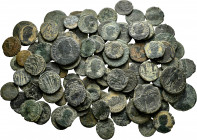 Lot of 100 small bronzes from the Roman Empire. TO EXAMINE. F/VF. Est...300,00. 

Spanish Description: Lote de 100 pequeños bronces del Bajo Imperio...