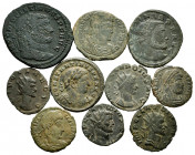 Lot of 10 coins of the lower Roman Empire. Variety of values, Emperors and mints, all different. Ae/Ag. TO EXAMINE. Almost F/VF. Est...60,00. 

Span...