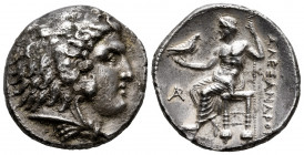 Kingdom of Macedon. Alexander III, "The Great". Tetradrachm. 336-323 BC. Arados, struck under Ptolemy I as satrap. (Price-3426). Anv.: Head of Herakle...
