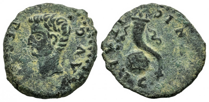 Italica. Augustus period. Half unit. 27 BC - 14 AD. Santiponce (Sevilla). (Abh-1...