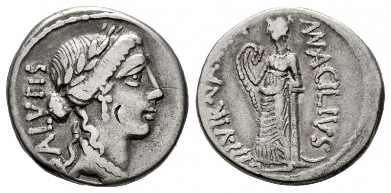 Acilius. Man. Acilius Glabrio. Denarius. 55 BC. Rome. (Ffc-94). (Craw-442/1a). (...