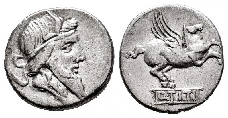 Titius. Q. Titius. Denarius. 90 BC. Central Italy. (Ffc-1142). (Craw-341/1). (Ca...
