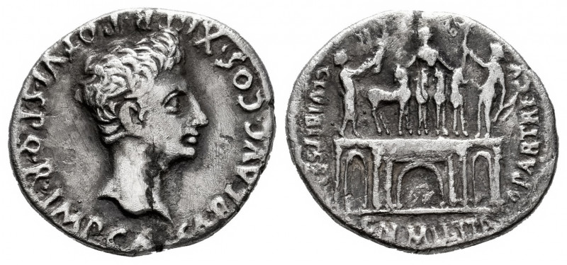 Augustus. Denarius. 18-17/16 BC. Colonia Patricia (Córdoba). (Ffc-65). (Ric-134a...