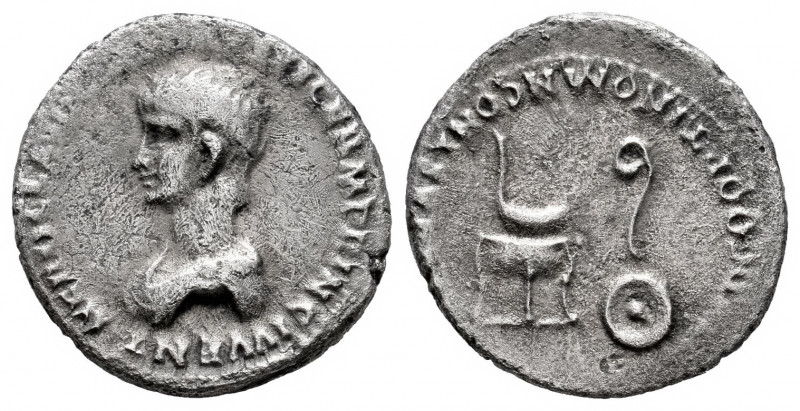 Nero. Denarius. 50-54 AD. Rome. (Ric-I 77). (Bmcre-87). (Rsc-312). Anv.: NERO CL...