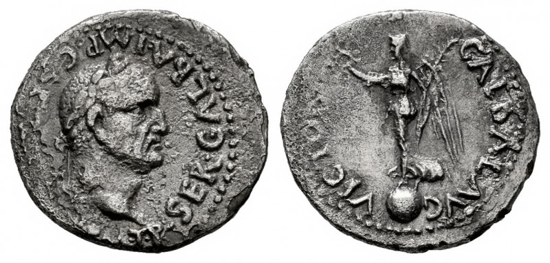 Galba. Quinarius. 68-69 AD. Lugdunum. (Ric-I 131). (Bmcre-246). (Rsc-318). Anv.:...