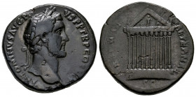 Antoninus Pius. Sestertius. 140-144 AD. Rome. (Ric-III 622). (Bmcre-1279). (C-699). Anv.: ANTONINVS AVG PIVS P P TR P COS III, laureate head to right....