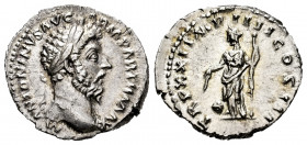 Marcus Aurelius. Denarius. 161-180 AD. Rome. (Ric-III 170). (Bmcre-439). (Rsc-881). Anv.: M ANTONINVS AVG ARM PARTH MAX, laureate head to right. Rev.:...