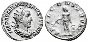 Aemilian. Antoninianus. 253 AD. Rome. (Ric-1). (Rsc-2). Rev.: APOL CONSERVAT, Apollo standing left, holding branch and leaning on lyre. Ag. 2,91 g. Ra...