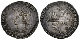 Kingdom of Castille and Leon. Henry IV (1399-1413). 1 real. Burgos. (Bautista-885.3). Anv.: + ENRICVS CVARTVS DEI GRACIA REX CASTE. Rev.: + ENRICVS RE...