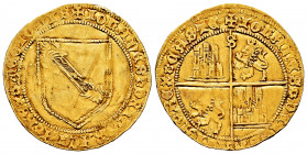 Kingdom of Castille and Leon. Juan II (1406-1454). Dobla de la Banda. Sevilla. (Bautista-791). (Tauler-113). Anv.: + IOHANES DEI GRACIA REX LEGIONIS. ...